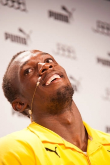Pressekonferenz von PUMA und Usain Bolt