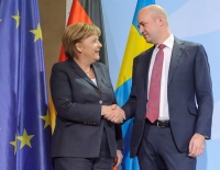 Bundeskanzlerin Merkel und Ministerpräsident Schweden